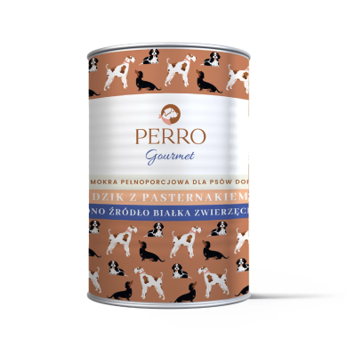 Perro gourmet dzik z pasternakiem 400g